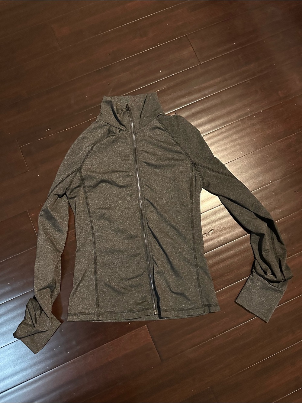 Women's Full-Zip Athletic Jacket in Dark Gray